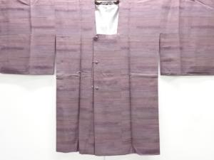 横段に菱模様織り出しロング道行コート